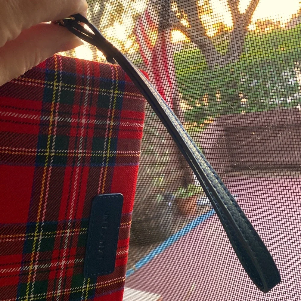Lands’ End Plaid Wristlet